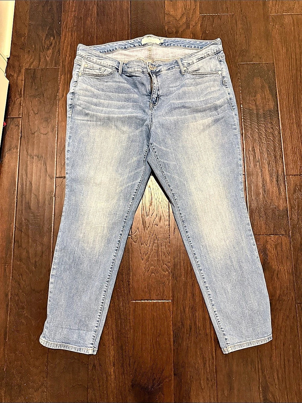 Torrid First At Fit Light Wash Jeans Blue Waist 22R